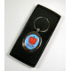 Oval shaped keyring